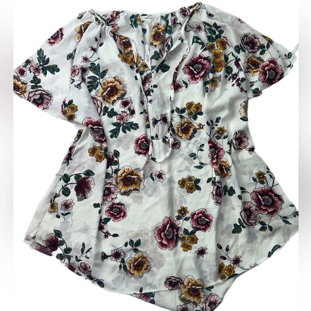 NWT Maurice’s Floral Blouse Top Shirt Plus Size 1X